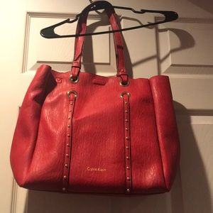 Large red tote